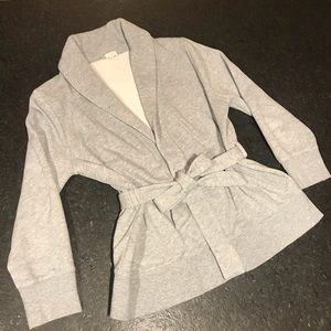 JCrew Belted Wrap Sweatshirt/Blazer